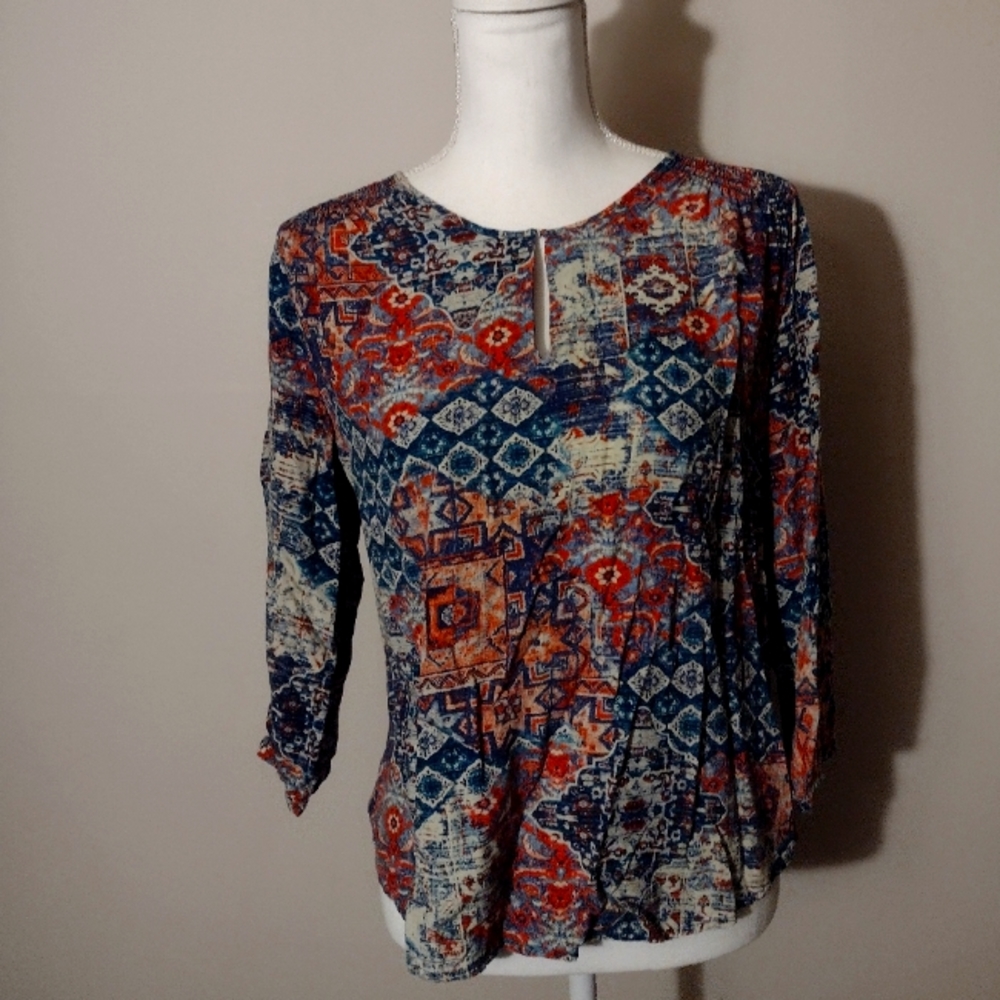 Crosby Large Multicolored Shirt Blouse